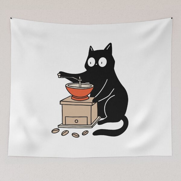 Item preview, Funny Coffee Lover Cat 1 designed and sold by mcraft studio.