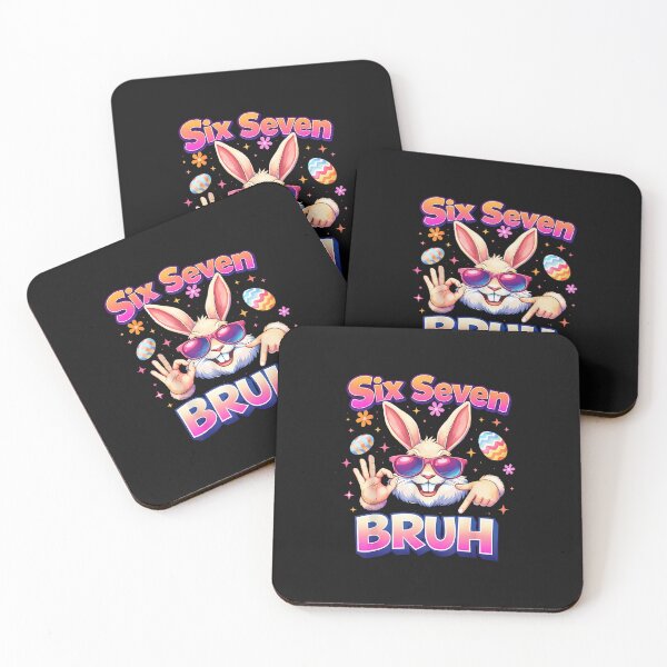 Item preview, Boys Girls Easter Funny Bunny Bruh Six Seven 67 Memes 6 7 designed and sold by Cokonatss.