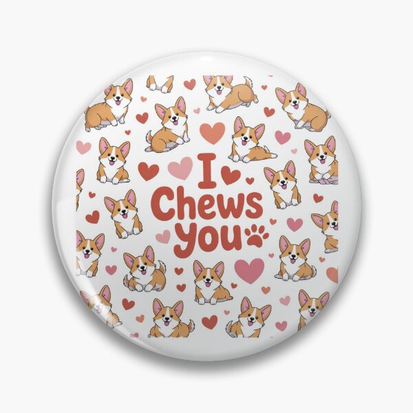 Item preview, I Chews You - Valentine Corgi Heart - Valentines Design designed and sold by Peter Stawicki.