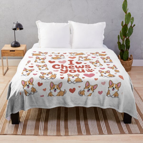 Item preview, I Chews You - Valentine Corgi Heart - Valentines Design designed and sold by Peter Stawicki.