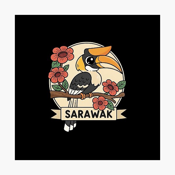 Item preview, Sarawak Hornbill Bird designed and sold by MiQShop.