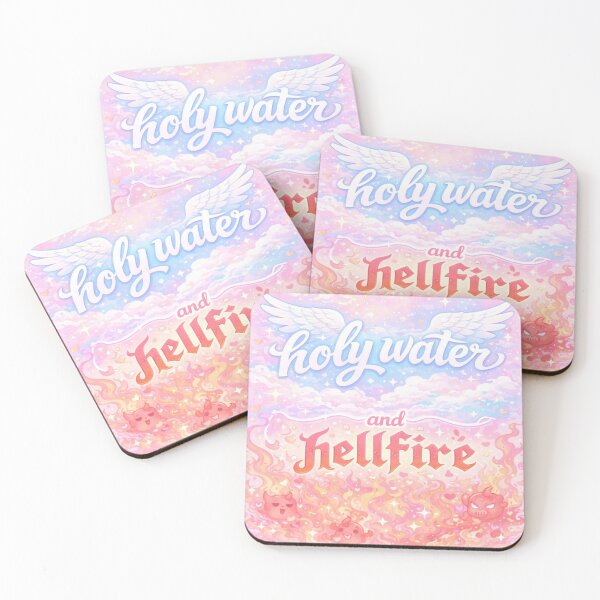 Item preview, Holy Water & Hellfire – Pastel Heaven and Hell Art designed and sold by DeluluDept.