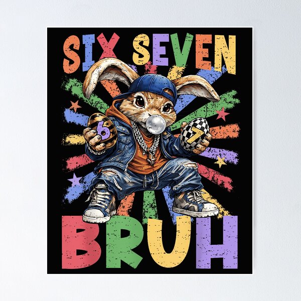 Item preview, Happy Easter Bruh 6 7 Six Seven 67 Bunny Easter Egg Boys Kid designed and sold by Cokonatss.