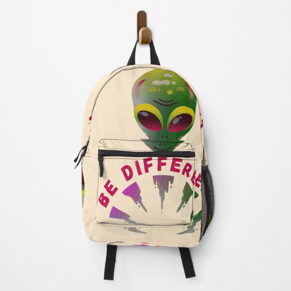 Item preview, Be Different Alien Head Colorful Retro Sci-Fi Art designed and sold by Dimu Co..