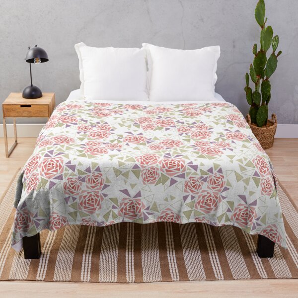 Item preview, olive beige mosaic floral pattern retro  designed and sold by fuzzyfox.