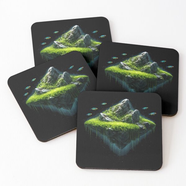 Item preview, Celestial Iwagumi Floating Island Aquascape Art designed and sold by 97Ts.