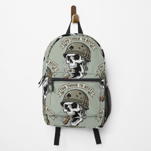 Item preview, Too Tough To Rest Skull - Grunge Style designed and sold by Skulls & Calaveras.