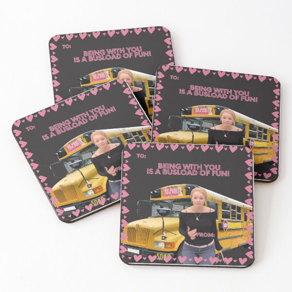 Item preview, Being With You Is a Busload of Fun Valentine designed and sold by NoMoreLateFees.