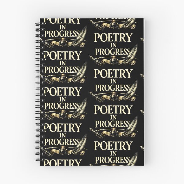 Item preview, Poetry In Progress Vintage Writer Calligraphy Design designed and sold by TeeTimeTreasure.