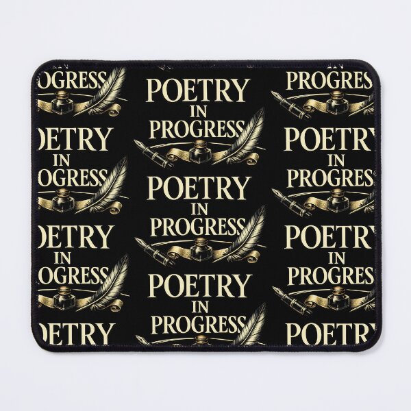 Item preview, Poetry In Progress Vintage Writer Calligraphy Design designed and sold by TeeTimeTreasure.