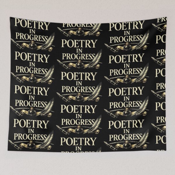 Item preview, Poetry In Progress Vintage Writer Calligraphy Design designed and sold by TeeTimeTreasure.