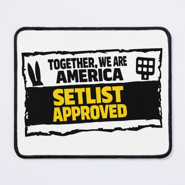Item preview, SETLIST APPROVED — Together, We Are America Torn Ticket Tee designed and sold by POD DYNASTY.