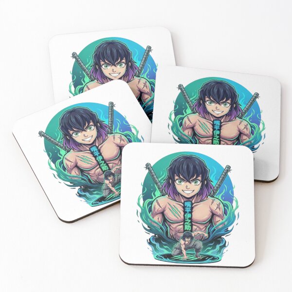 Item preview, Inosuke Hashibira Beast Breathing Neon Anime Art designed and sold by Innova_Creations.