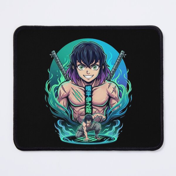 Item preview, Inosuke Hashibira Beast Breathing Neon Anime Art designed and sold by Innova_Creations.