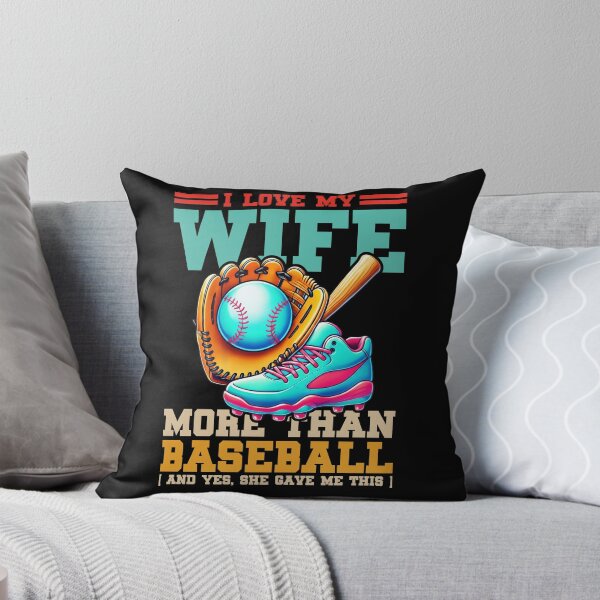 Item preview, I Love My Wife More Than Baseball Tee designed and sold by KIROSALS.