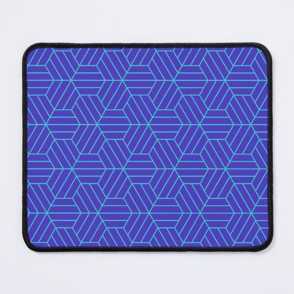 Item preview, Old School Blue Hexagram Grid - Abstract Geometric Shape Pattern  - Valentines Gifts designed and sold by RoyalStarsPatts.