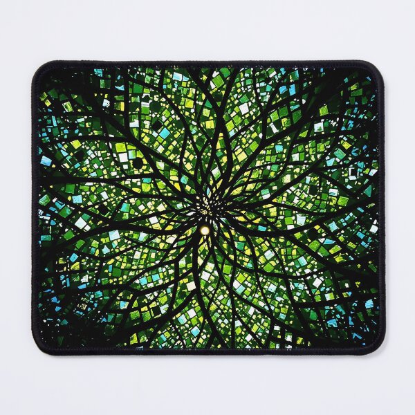 Item preview, Green and Aqua Stained Glass designed and sold by Sachie's Studio.