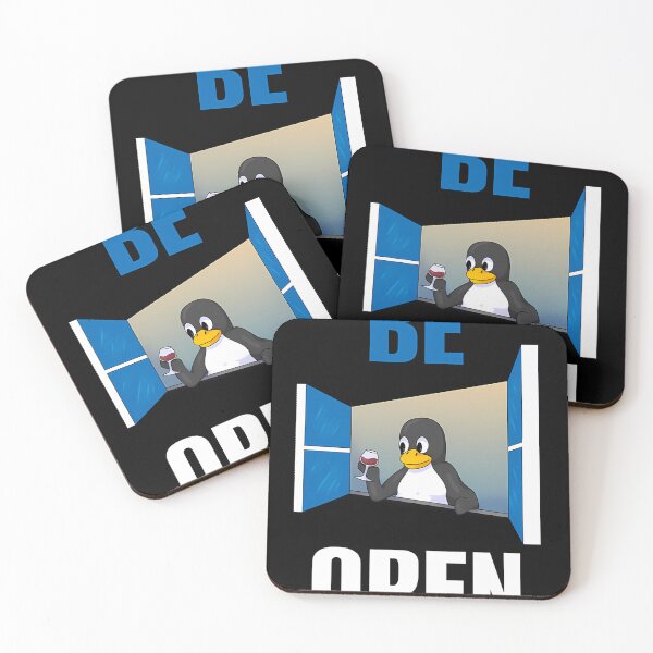 Item preview, Linux - Be Open With Wine designed and sold by CelinaTecher.