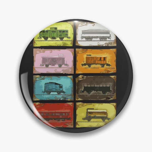 Item preview, Ticket to Ride The Trains on Black  designed and sold by RadhaWords.