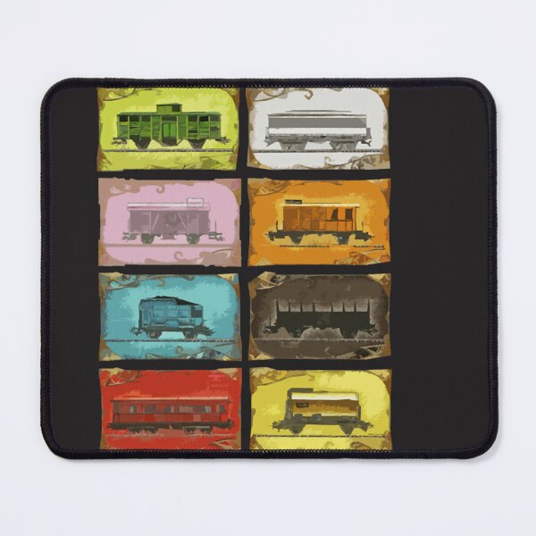 Item preview, Ticket to Ride The Trains on Black  designed and sold by RadhaWords.