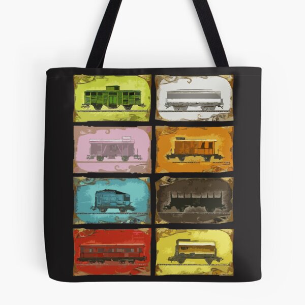 Item preview, Ticket to Ride The Trains on Black  designed and sold by RadhaWords.