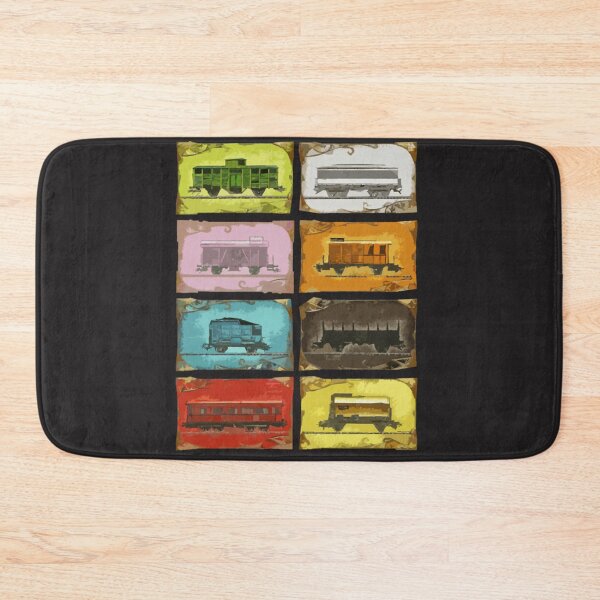 Item preview, Ticket to Ride The Trains on Black  designed and sold by RadhaWords.