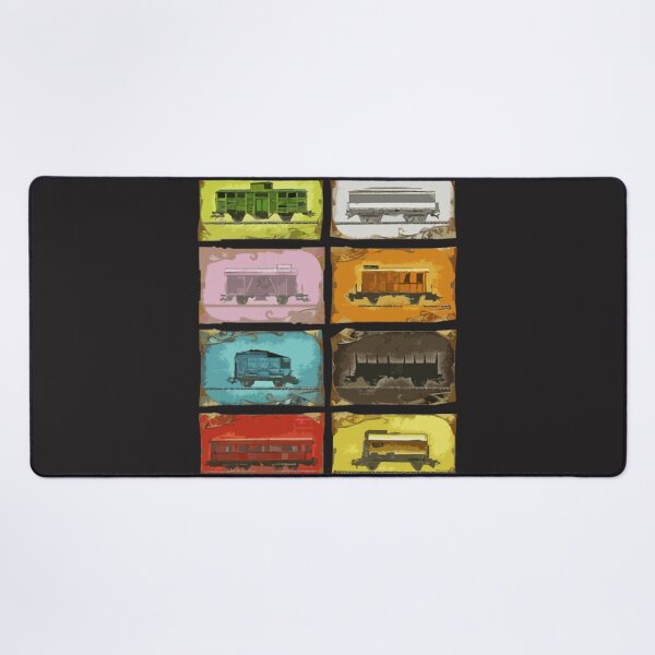 Item preview, Ticket to Ride The Trains on Black  designed and sold by RadhaWords.