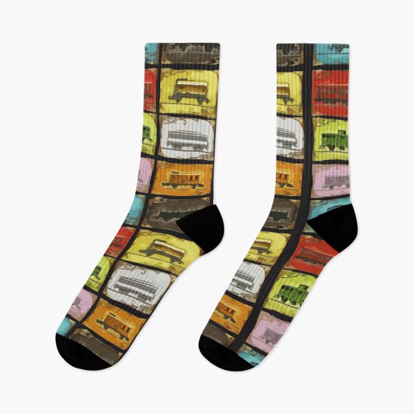 Item preview, Ticket to Ride The Trains on Black  designed and sold by RadhaWords.