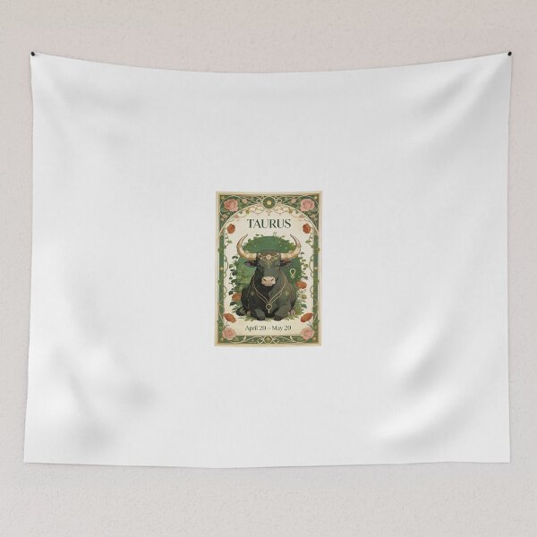 Item preview, Taurus Zodiac Art Nouveau Poster designed and sold by apixelwall.