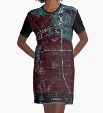 USGS TOPO Map Florida FL Pass-A-Grille Beach 348031 1994 24000 Inverted T-Shirt Kleid