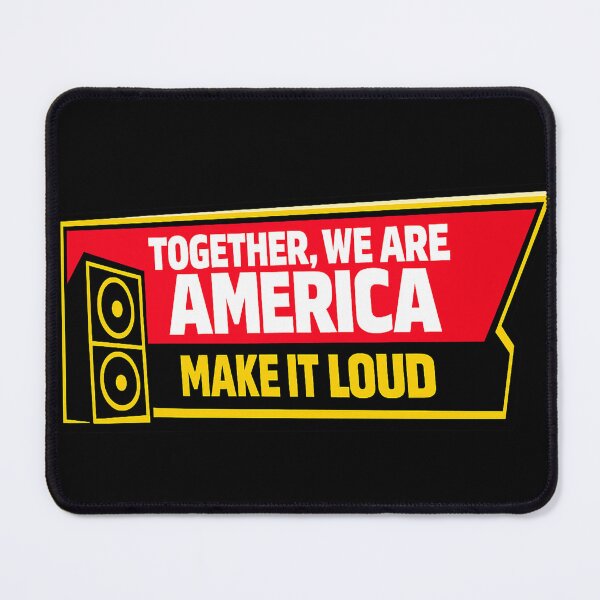 Item preview, Together, We Are America — Make It Loud Jumbotron Banner Shirt designed and sold by POD DYNASTY.
