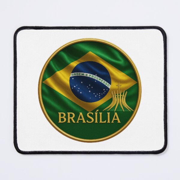 Item preview, Brasilia Brazil Flag Cathedral Travel Souvenir designed and sold by Annika Shurafa.