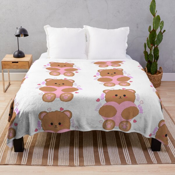 Item preview, Puff Love Bear - Cute Kawaii Teddy with Heart designed and sold by AnnasAnia.