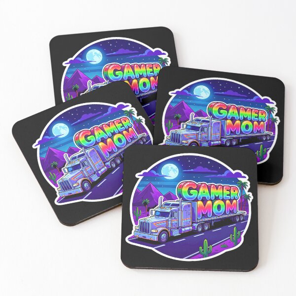Item preview, Gamer Mom - Neon Synthwave Trucker Aesthetic designed and sold by GreyChocolate.