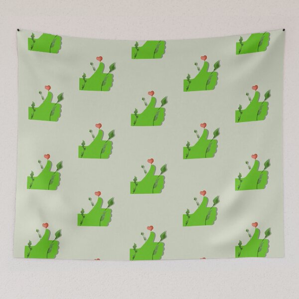 Item preview, I Love Plants Garden Green Thumb Heart Stickers Prints Posters Wall Art Magnet Home Coffee Cup Decoration TShirt Stationary Notebook Magnet Hat Kitchen Work School Office Redbubble Shop designed and sold by Saritas Boutique Shop.