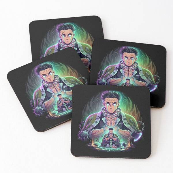 Item preview, Gyomei Himejima Stone Hashira Neon Anime Art designed and sold by Innova_Creations.