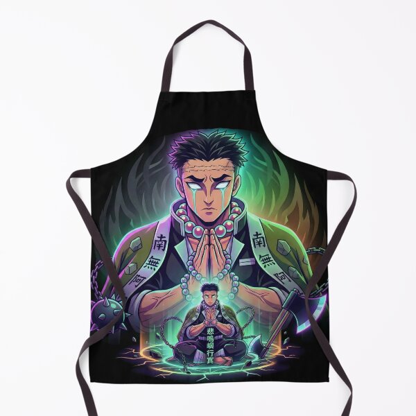 Item preview, Gyomei Himejima Stone Hashira Neon Anime Art designed and sold by Innova_Creations.