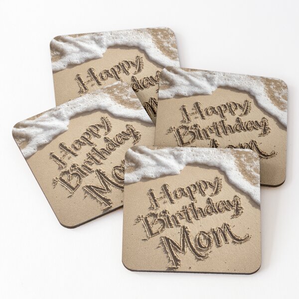 Item preview, Happy Birthday Mom Written In Beach Sand designed and sold by chase-thewave.