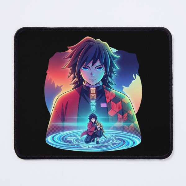 Item preview, Giyu Tomioka Water Hashira Neon Anime Art designed and sold by Innova_Creations.