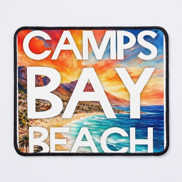 Item preview, Camps Bay Beach, Cape Town, South Africa – Watercolor Beach Poster designed and sold by Sea Gem.
