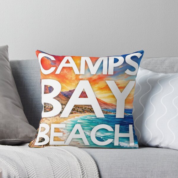 Item preview, Camps Bay Beach, Cape Town, South Africa – Watercolor Beach Poster designed and sold by Sea Gem.