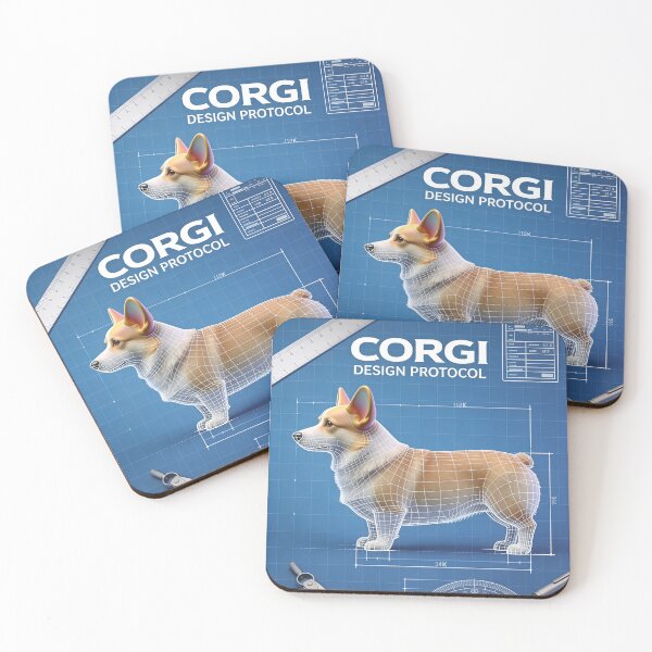Item preview, CORGI PROTOCOL // LATERAL VIEW designed and sold by Ink & Iron Studio.