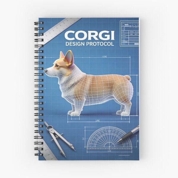 Item preview, CORGI PROTOCOL // LATERAL VIEW designed and sold by Ink & Iron Studio.