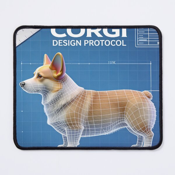 Item preview, CORGI PROTOCOL // LATERAL VIEW designed and sold by Ink & Iron Studio.