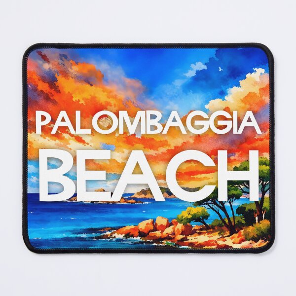 Item preview, Palombaggia Beach, Corsica, France – Watercolor Beach Poster designed and sold by Sea Gem.