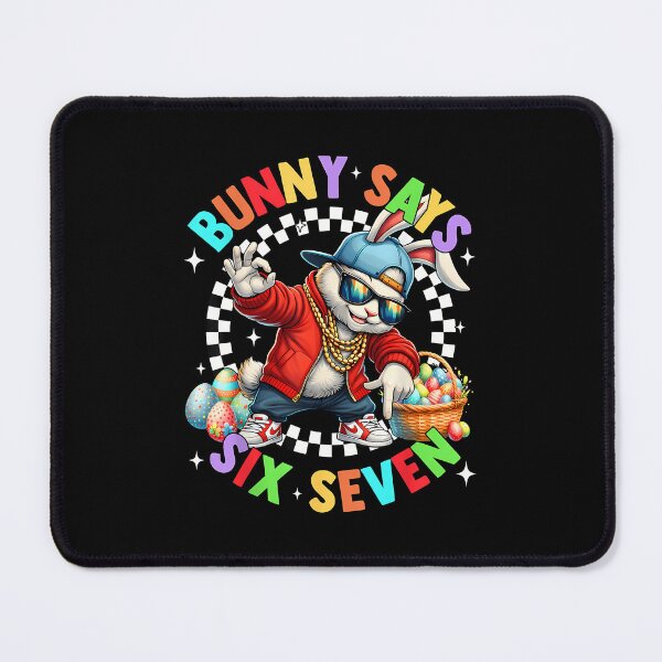 Item preview, Happy Easter Cute Bunny Says Six Seven 6 7 Meme Boy Girl Kid designed and sold by Desdenhoshell.
