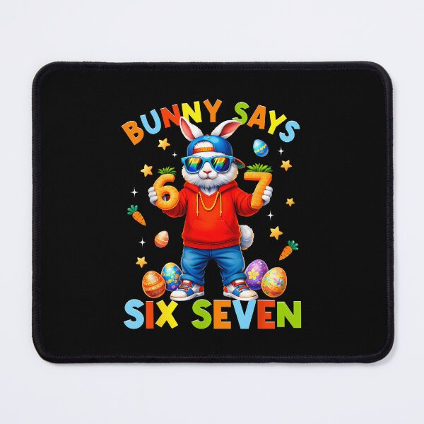 Item preview, Happy Easter Cute Bunny Says Six Seven 6 7 Meme 67 Boy Girl designed and sold by Desdenhoshell.