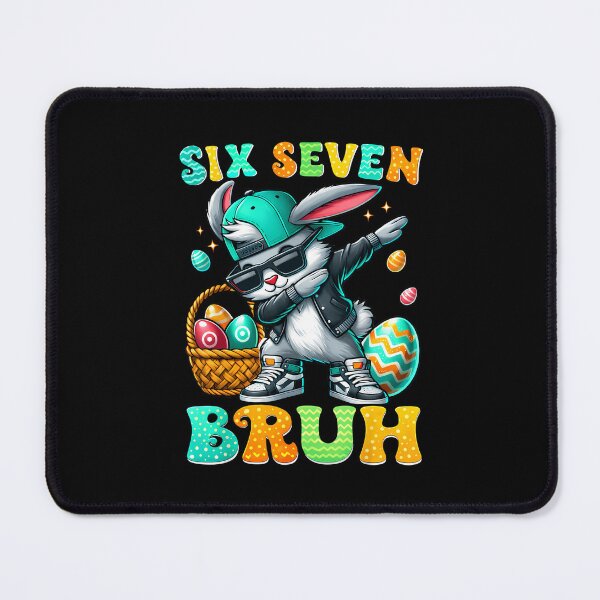 Item preview, Six Seven Bruh Dabbing Bunny Rabbit Meme 6 7 Easter Day Kids designed and sold by Desdenhoshell.