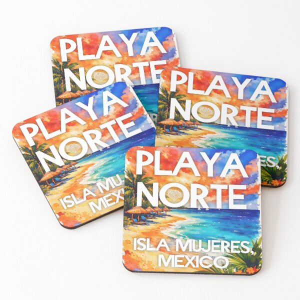 Item preview, Playa Norte, Isla Mujeres, Mexico – Watercolor Beach Poster designed and sold by Sea Gem.