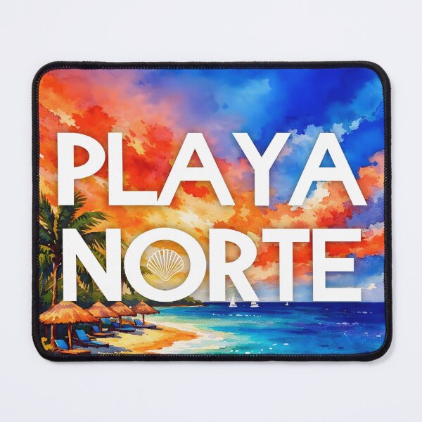 Item preview, Playa Norte, Isla Mujeres, Mexico – Watercolor Beach Poster designed and sold by Sea Gem.
